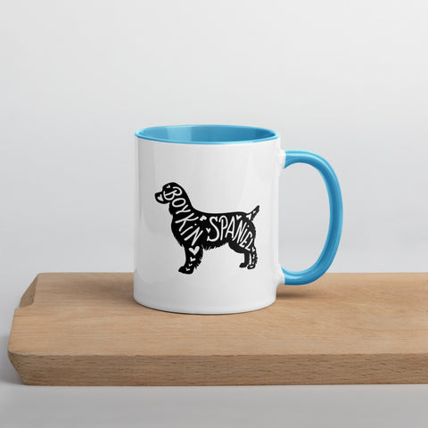 Boykin Spaniel | Silhouette | 11 oz White Ceramic Mug with Color Inside