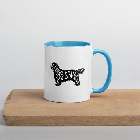 Clumber Spaniel | Silhouette | 11 oz White Ceramic Mug with Color Inside