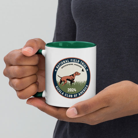 Vizsla Club of America | NFT 2024 | 11 oz White Ceramic Mug with Color Inside