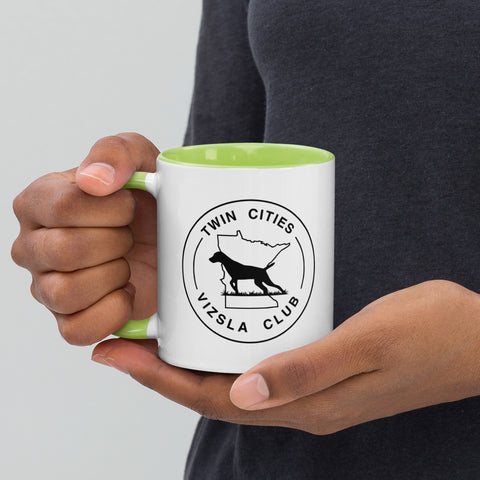 Twin Cities Vizsla Club | 11 oz White Ceramic Mug with Color Inside