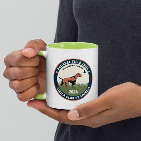 Vizsla Club of America | NFT 2024 | 11 oz White Ceramic Mug with Color Inside