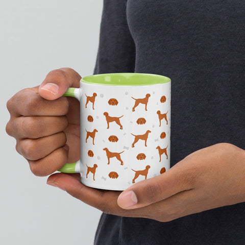 Vizsla | Illustrated | 11 oz White Ceramic Mug with Color Inside