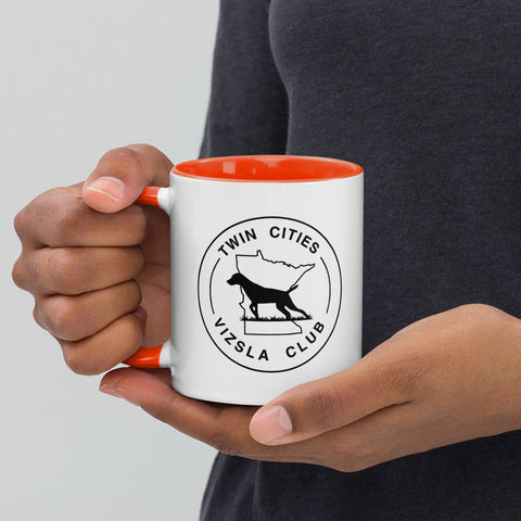 Twin Cities Vizsla Club | 11 oz White Ceramic Mug with Color Inside