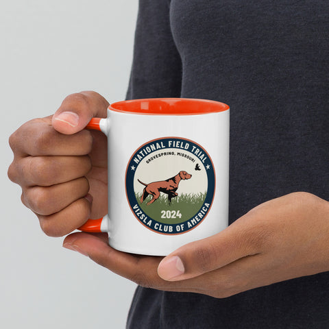 Vizsla Club of America | NFT 2024 | 11 oz White Ceramic Mug with Color Inside