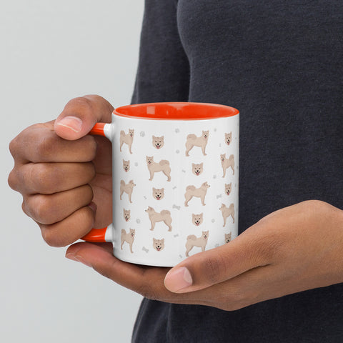 Shiba Inu | Illustrated | 11 oz White Ceramic Mug with Color Inside