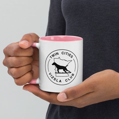 Twin Cities Vizsla Club | 11 oz White Ceramic Mug with Color Inside