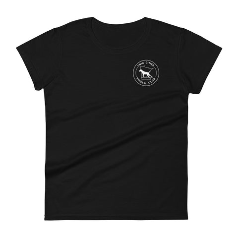 Twin Cities Vizsla Club | Women's Fashion Fit T-Shirt | Small Logo