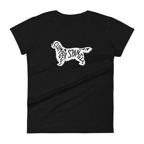 Clumber Spaniel | Silhouette | Women's Fashion Fit T-Shirt