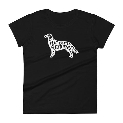 Flat-Coated Retriever | Silhouette | Women's Fashion Fit T-Shirt