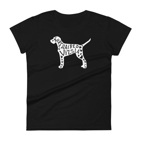 Wirehaired Vizsla | Silhouette | Women's Fashion Fit T-Shirt