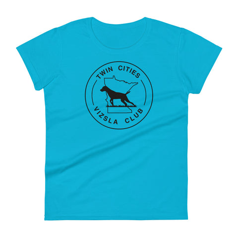 Twin Cities Vizsla Club | Women's Fashion Fit T-Shirt | Large Logo