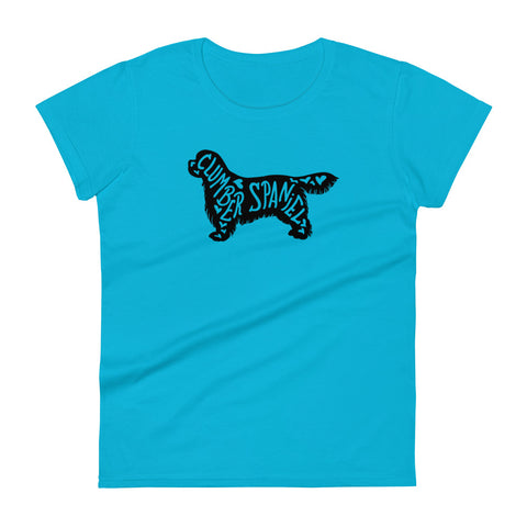 Clumber Spaniel | Silhouette | Women's Fashion Fit T-Shirt