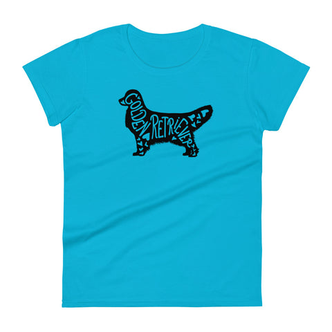 Golden Retriever [Show] | Silhouette | Women's Fashion Fit T-Shirt