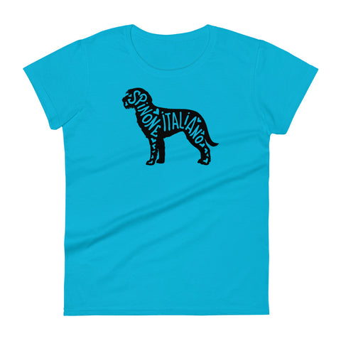 Spinone Italiano | Silhouette | Women's Fashion Fit T-Shirt