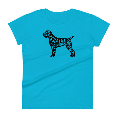 Wirehaired Pointing Griffon | Silhouette | Women's Fashion Fit T-Shirt