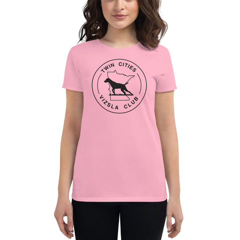 Twin Cities Vizsla Club | Women's Fashion Fit T-Shirt | Large Logo