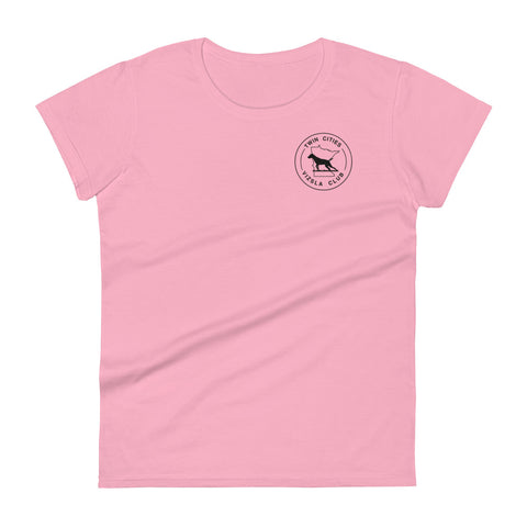 Twin Cities Vizsla Club | Women's Fashion Fit T-Shirt | Small Logo