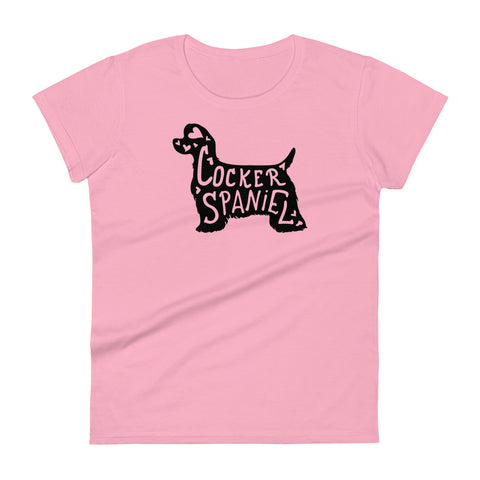 American Cocker Spaniel | Silhouette | Women's Fashion Fit T-Shirt