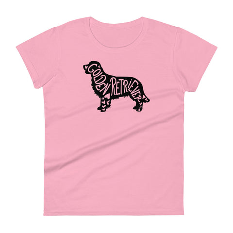 Golden Retriever [Field] | Silhouette | Women's Fashion Fit T-Shirt