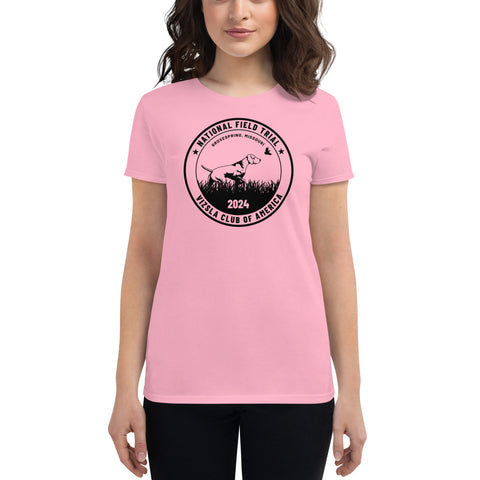 Vizsla Club of America | NFT 2024 | Women's Fashion Fit T-Shirt | Large Logo