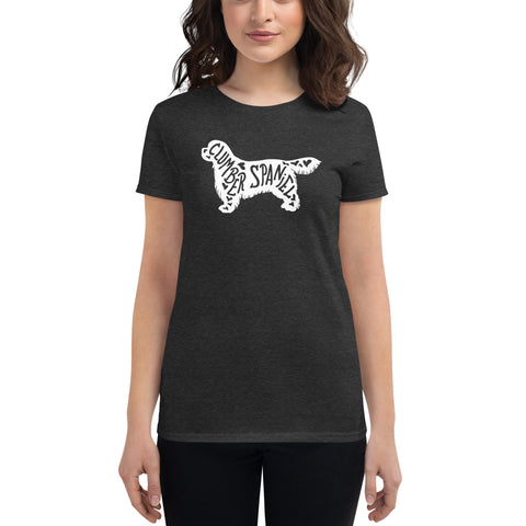 Clumber Spaniel | Silhouette | Women's Fashion Fit T-Shirt