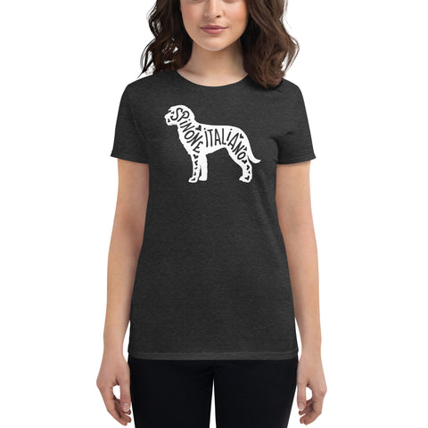 Spinone Italiano | Silhouette | Women's Fashion Fit T-Shirt