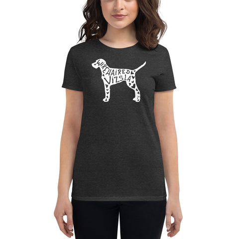 Wirehaired Vizsla | Silhouette | Women's Fashion Fit T-Shirt