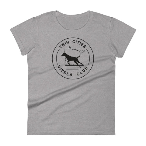 Twin Cities Vizsla Club | Women's Fashion Fit T-Shirt | Large Logo