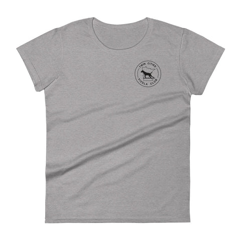 Twin Cities Vizsla Club | Women's Fashion Fit T-Shirt | Small Logo