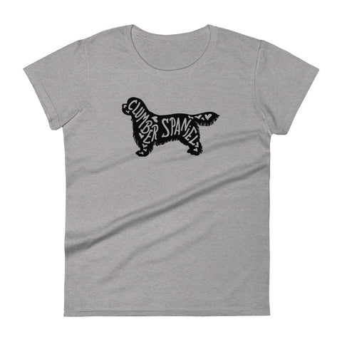 Clumber Spaniel | Silhouette | Women's Fashion Fit T-Shirt