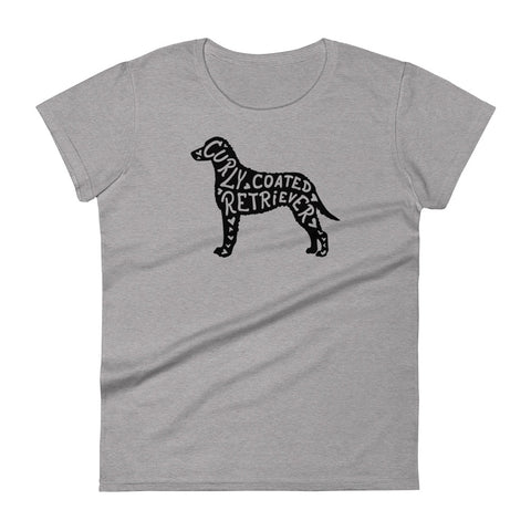 Curly-Coated Retriever | Silhouette | Women's Fashion Fit T-Shirt