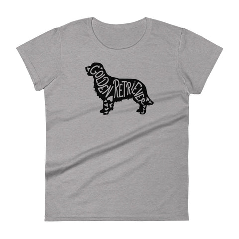 Golden Retriever [Field] | Silhouette | Women's Fashion Fit T-Shirt