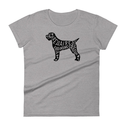 Wirehaired Pointing Griffon | Silhouette | Women's Fashion Fit T-Shirt