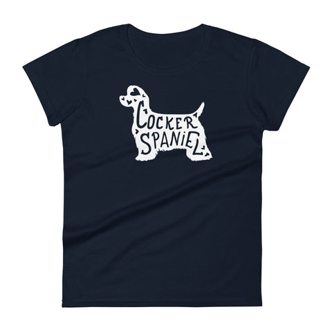 American Cocker Spaniel | Silhouette | Women's Fashion Fit T-Shirt