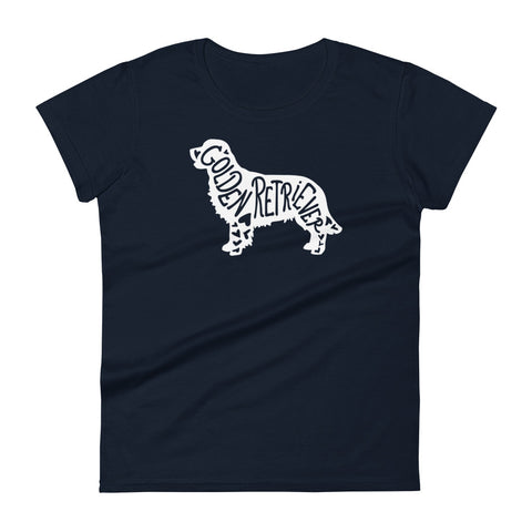 Golden Retriever [Field] | Silhouette | Women's Fashion Fit T-Shirt