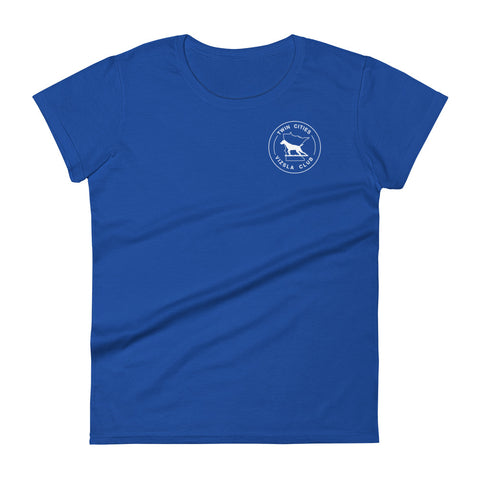 Twin Cities Vizsla Club | Women's Fashion Fit T-Shirt | Small Logo