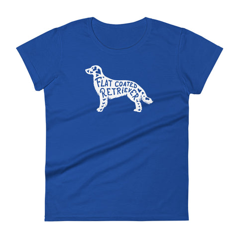 Flat-Coated Retriever | Silhouette | Women's Fashion Fit T-Shirt