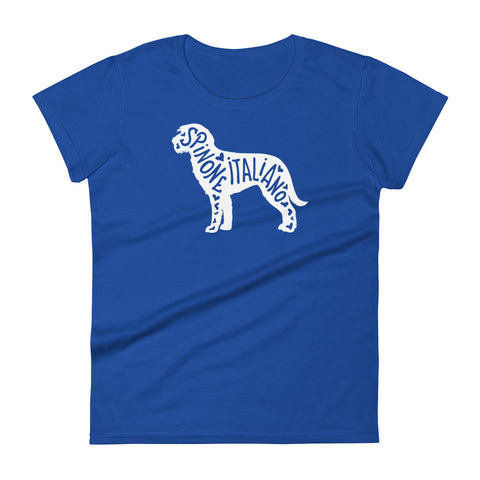 Spinone Italiano | Silhouette | Women's Fashion Fit T-Shirt