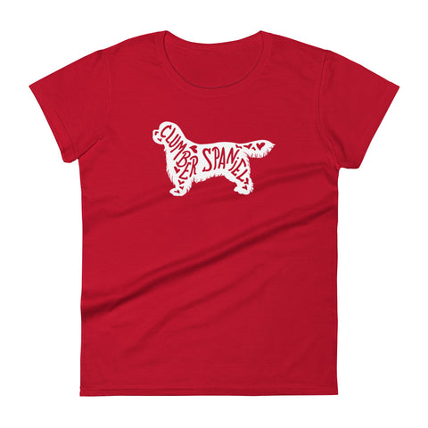 Clumber Spaniel | Silhouette | Women's Fashion Fit T-Shirt