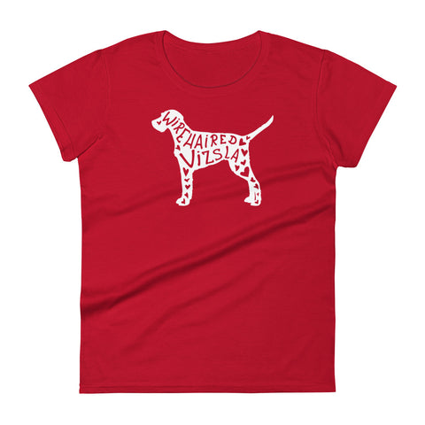 Wirehaired Vizsla | Silhouette | Women's Fashion Fit T-Shirt