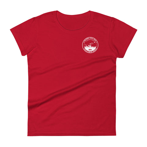 Vizsla Club of America | NFT 2024 | Women's Fashion Fit T-Shirt | Small Logo