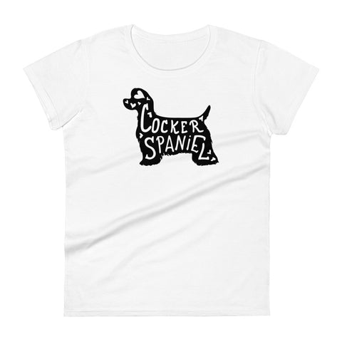 American Cocker Spaniel | Silhouette | Women's Fashion Fit T-Shirt