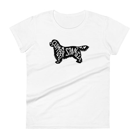 Clumber Spaniel | Silhouette | Women's Fashion Fit T-Shirt