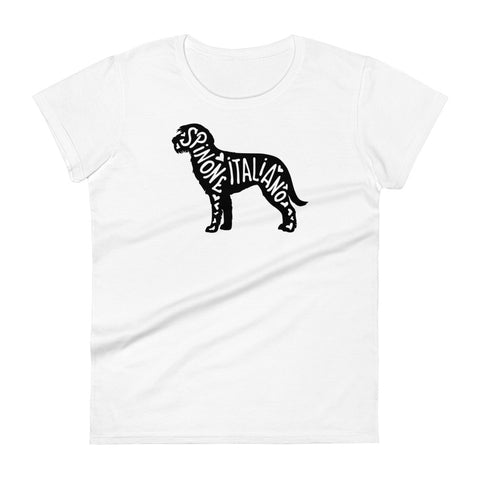 Spinone Italiano | Silhouette | Women's Fashion Fit T-Shirt