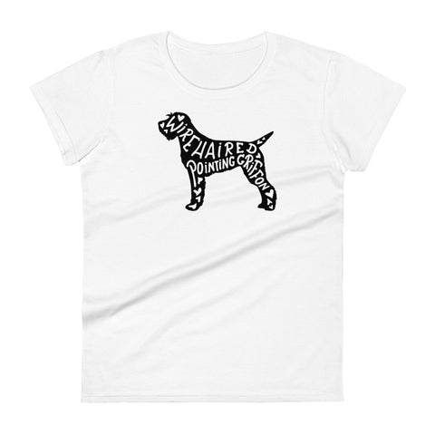 Wirehaired Pointing Griffon | Silhouette | Women's Fashion Fit T-Shirt