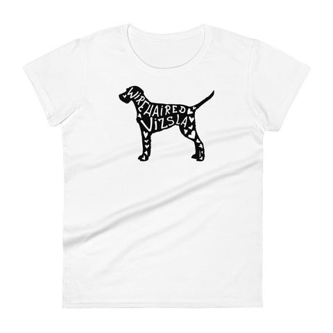 Wirehaired Vizsla | Silhouette | Women's Fashion Fit T-Shirt