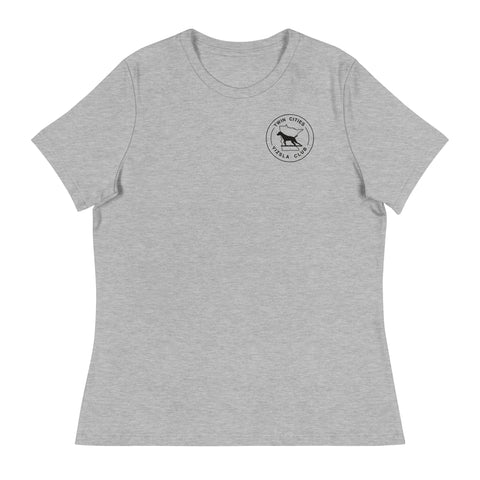 Twin Cities Vizsla Club | Women's Relaxed T-Shirt | Small Logo