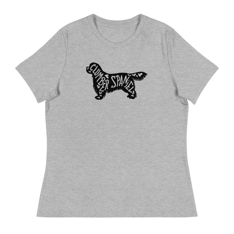 Clumber Spaniel | Silhouette | Women's Relaxed T-Shirt