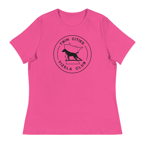 Twin Cities Vizsla Club | Women's Relaxed T-Shirt | Large Logo