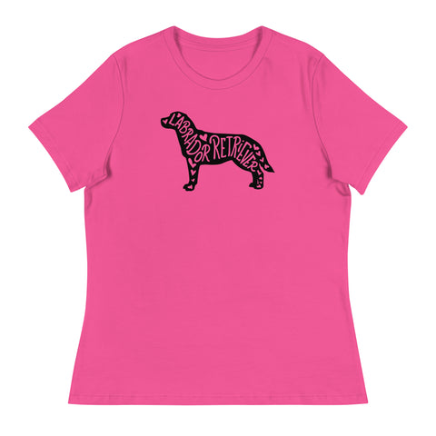 Labrador Retriever | Silhouette | Women's Relaxed T-Shirt